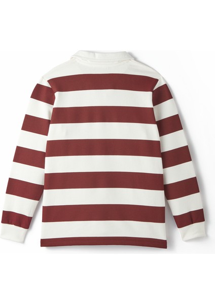 Galatasaray Çocuk Polo T-Shirt C242063 Kırmızı Beyaz Çizgili Tasarım modelleri