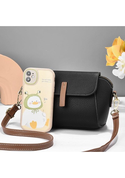Kadın Moda Crossbody Çanta Tek Omuz Çift Katmanlı Toka Küçük Çanta Cep Telefonu Çantası (Yurt Dışından) indirimleri