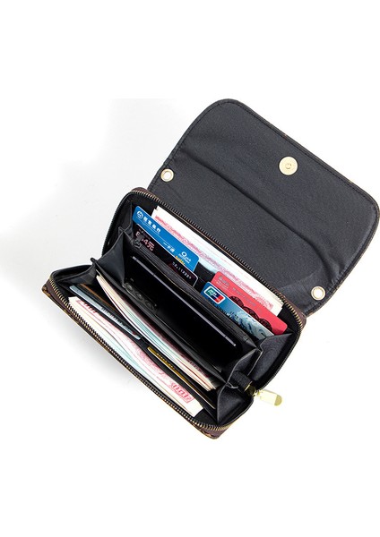Bayanlar Clutch Crossbody Çanta Moda Büyük Kapasiteli Cep Telefonu Clutch Çantası (Yurt Dışından) modelleri