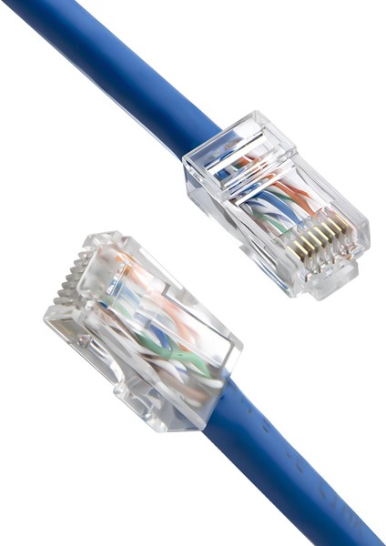 Ez RJ45 Cat6 Yeni Nesil Delikli Jack Konnektör 10'lu