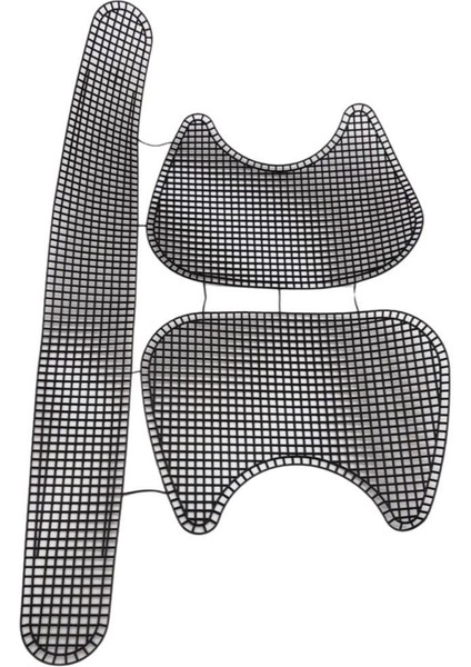 Ikili Kedi Model Siyah Plastik Kanvas