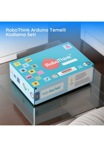 RoboThink Robotik Kodlama Seti 124 Pcs (Arduino Temelli - Kutulu ve E-Kitaplı)