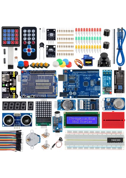 RoboThink Robotik Kodlama Seti 190 Pcs (Arduino Temelli - Kutulu ve E-Kitaplı)