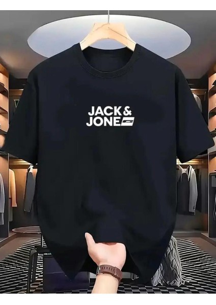 Jack Jone Yazı Baskılı Basic T-Shirt