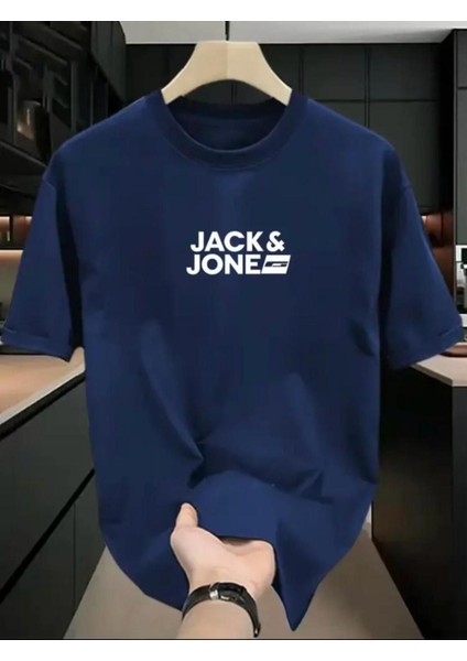 Jack Jone Yazı Baskılı Basic T-Shirt