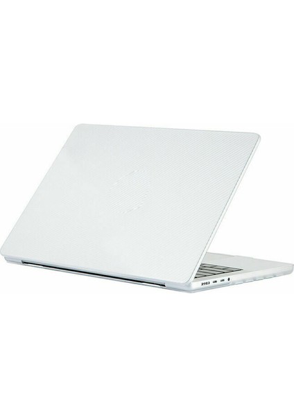 Macbook Pro 14 Inç 2024 A3112 M4 Işlemcili Uyumlu Koruma Karbon Hardcase Kapak Kılıf