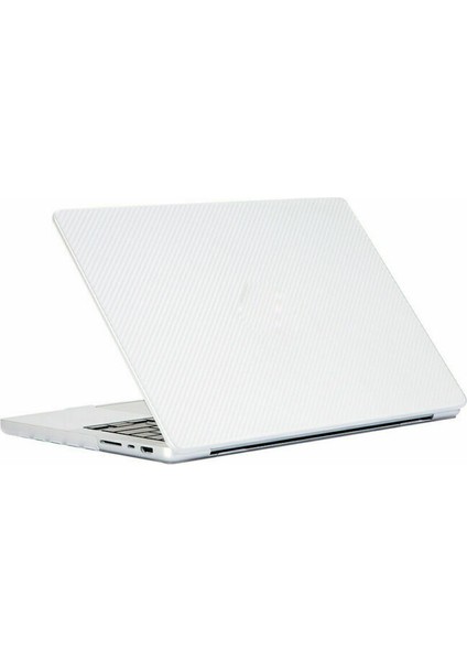 Macbook Pro 14 Inç 2024 A3112 M4 Işlemcili Uyumlu Koruma Karbon Hardcase Kapak Kılıf