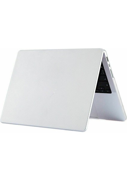 Macbook Pro 14 Inç 2024 A3112 M4 Işlemcili Uyumlu Koruma Karbon Hardcase Kapak Kılıf