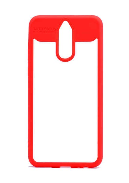 Huawei Mate 10 Lite Uyumlu Kılıf Özel Tasarım Renkli Yumuşak Silikon Kenarlı Arkası Şeffaf Kapak