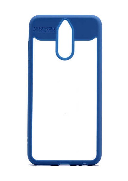 Huawei Mate 10 Lite Uyumlu Kılıf Özel Tasarım Renkli Yumuşak Silikon Kenarlı Arkası Şeffaf Kapak