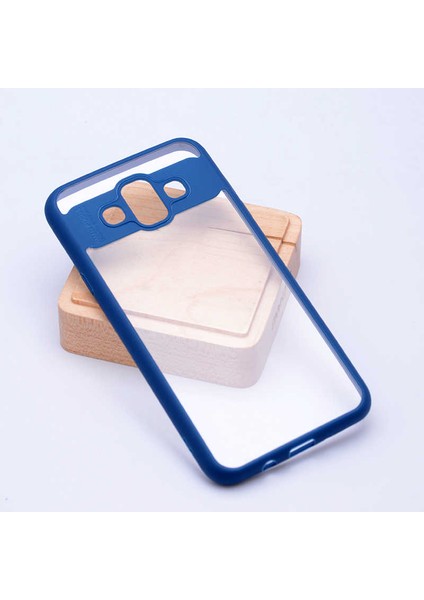 Galaxy J7 Duo Uyumlu Kılıf Özel Tasarım Renkli Yumuşak Silikon Kenarlı Arkası Şeffaf Kapak