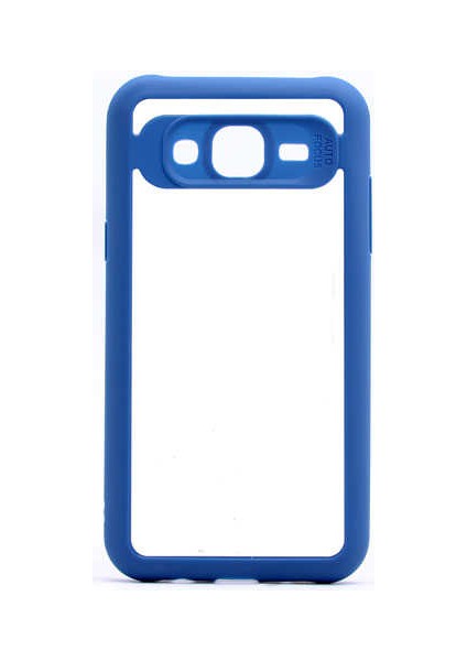 Galaxy J7 Uyumlu Kılıf Özel Tasarım Renkli Yumuşak Silikon Kenarlı Arkası Şeffaf Kapak