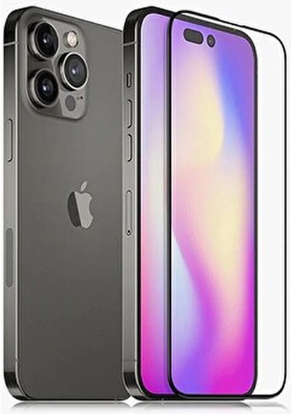 Apple iPhone 14 Pro Max Uyumlu 9d Tam Kaplayan Parmak Izi Bırakmayan Ekran Koruyucu Film