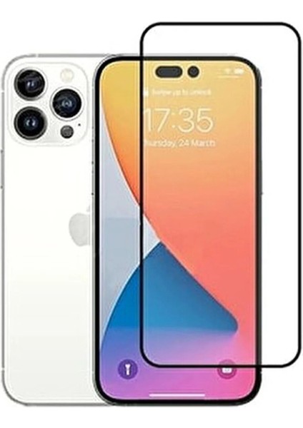 Apple iPhone 14 Pro Max Uyumlu 9d Tam Kaplayan Parmak Izi Bırakmayan Ekran Koruyucu Film
