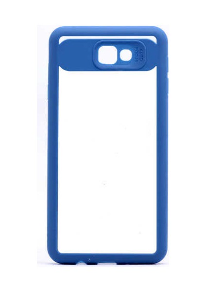 Galaxy A7 2017 Uyumlu Kılıf Özel Tasarım Renkli Yumuşak Silikon Kenarlı Arkası Şeffaf Kapak