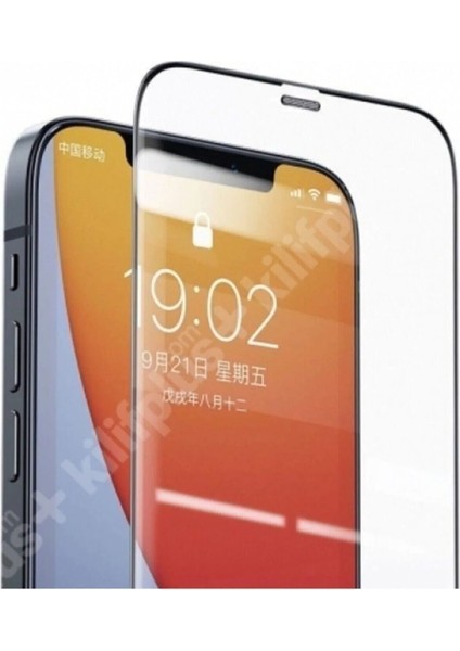 Apple iPhone 12 Pro Max Uyumlu 9d Tam Kaplayan Parmak Izi Bırakmayan Ekran Koruyucu Film