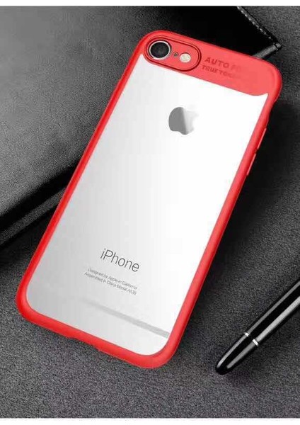 Apple iPhone 6 Plus / 6s Plus Uyumlu Kılıf Özel Tasarım Renkli Yumuşak Silikon Kenarlı Arkası Şeffaf Kapak