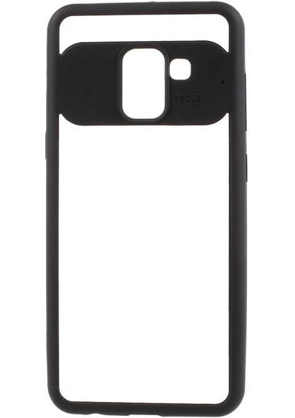 Galaxy A6 2018 Uyumlu Kılıf Özel Tasarım Renkli Yumuşak Silikon Kenarlı Arkası Şeffaf Kapak