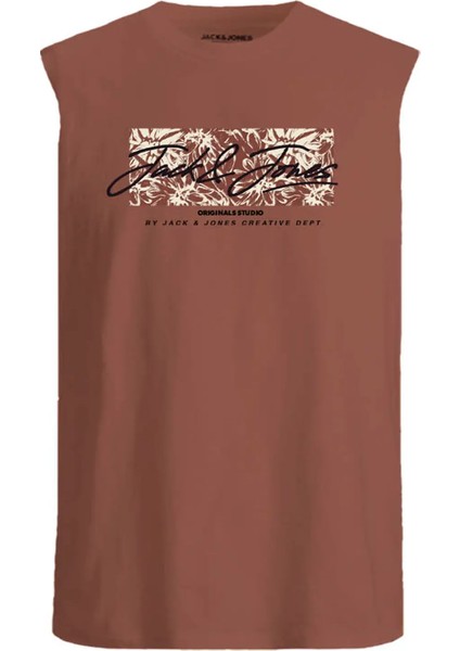 Erkek Regular Fit Kolsuz Baskılı T-Shirt - 12277942