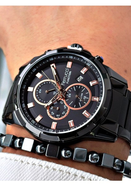 Function FCF13261M.02 Çelik Kordon Erkek Kol Saati modelleri