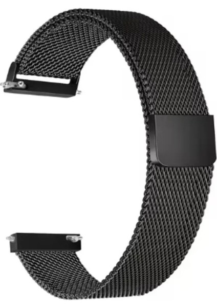 Huawei Gt5 Gt4 - 41MM (18MM) Uyumlu Hasır Mıknatıslı Metal Kordon Kayış