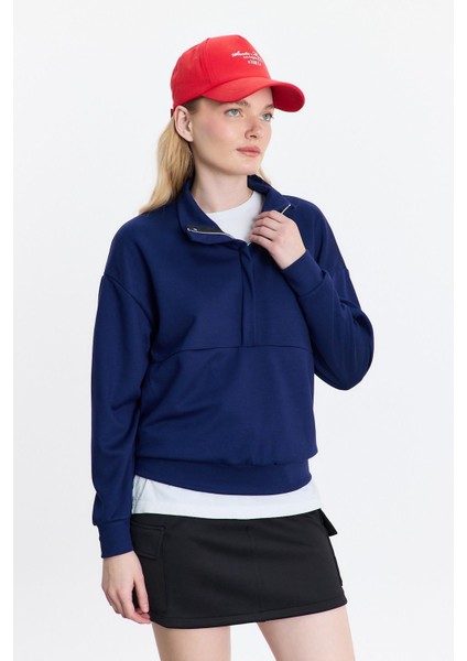 4011 Fermuar Detay Sweat Laci