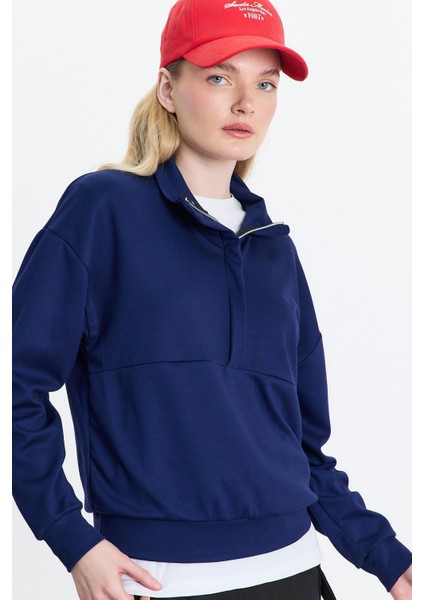 4011 Fermuar Detay Sweat Laci