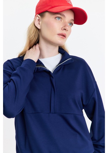 4011 Fermuar Detay Sweat Laci