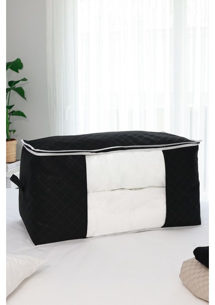 Kapitone Baskılı Pencereli Büyük Boy Yastık Yorgan Kazak Hurcu / 75 x 40 x 40