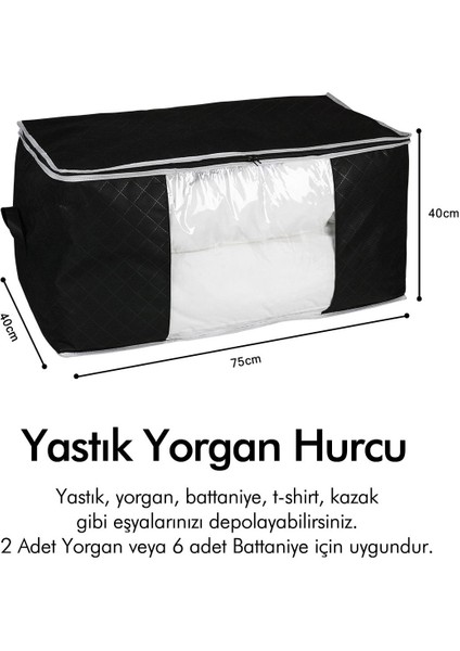 Kapitone Baskılı Pencereli Büyük Boy Yastık Yorgan Kazak Hurcu / 75 x 40 x 40 modelleri
