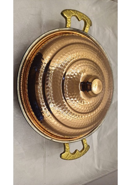 Kalın Bakır Kavurma/kebap Sacı (28CM)