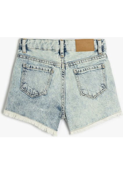 Pamuklu Basic Denim Şort