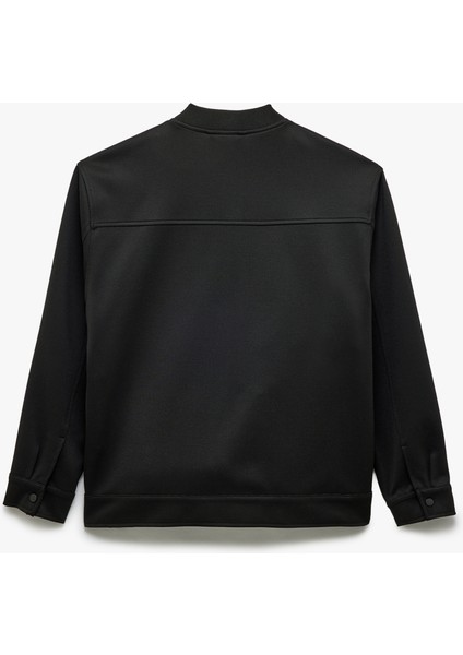 Cep Detaylı Uzun Kollu Kolej Yaka Fermuarlı Ceket indirimleri