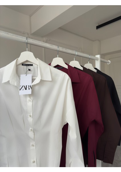 Marka Model Pileli Premium Gömlek- Ekru fırsatları