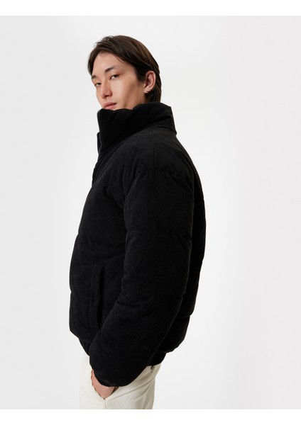 Şişme Mont Kadife Görünümlü