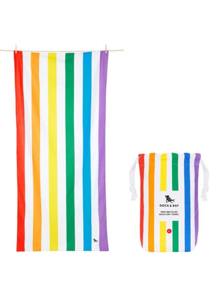 Dock And Bay Plaj Havlusu Summer L Rainbow Skies