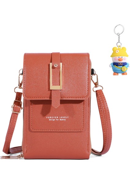 Cep Telefonu Çantası Crossbody Dokunmatik Ekran Cep Telefonu Çantası Cüzdan Omuz Çantası Taşınabilir (Yurt Dışından)