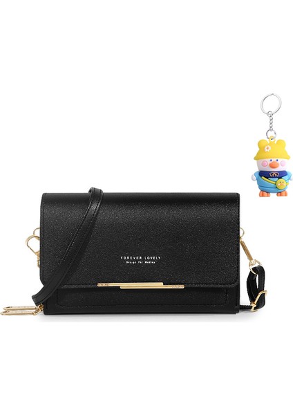 Cep Telefonu Çantası Kapak Tipi Kadın Moda Çok Fonksiyonlu Crossbody Omuz Çantası Çok Yönlü Cüzdan (Yurt Dışından)