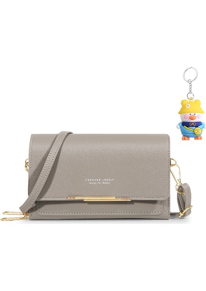 Cep Telefonu Çantası Kapak Tipi Kadın Moda Çok Fonksiyonlu Crossbody Omuz Çantası Çok Yönlü Cüzdan (Yurt Dışından)