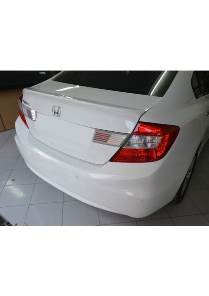 Honda Civic Fb7 Spoyler & Spoiler 2012-2016 Orjinal Oem Aksesuar İthal Beyaz Renk Boyalı