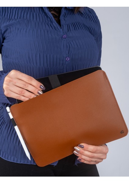 Vegan Deri Clutch Düz Tablet Çantası
