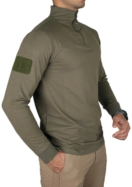 Iraz Balıkçı Yaka Uzun Kollu Taktik T-Shirt Haki fiyatları