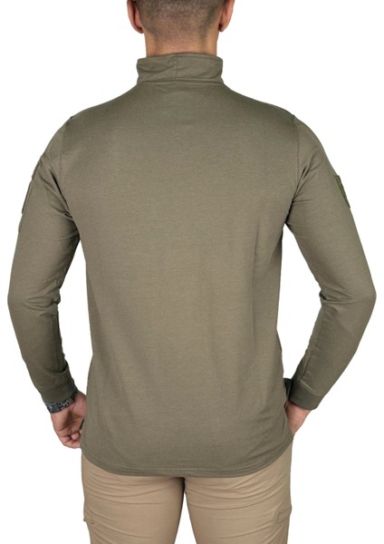 Iraz Balıkçı Yaka Uzun Kollu Taktik T-Shirt Haki fırsatları