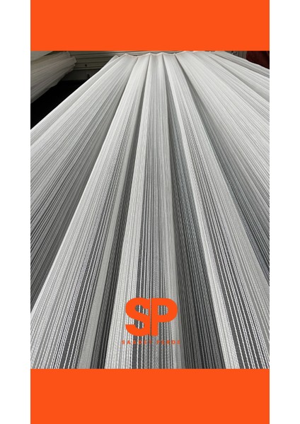 Lüx Elegance Modern Çelik Tül 1/3 Sık Pile