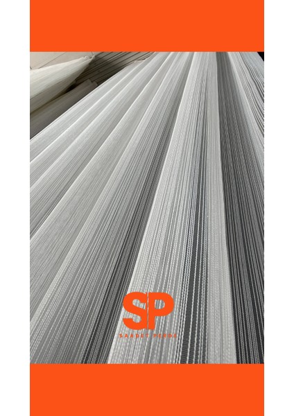 Lüx Elegance Modern Çelik Tül 1/3 Sık Pile