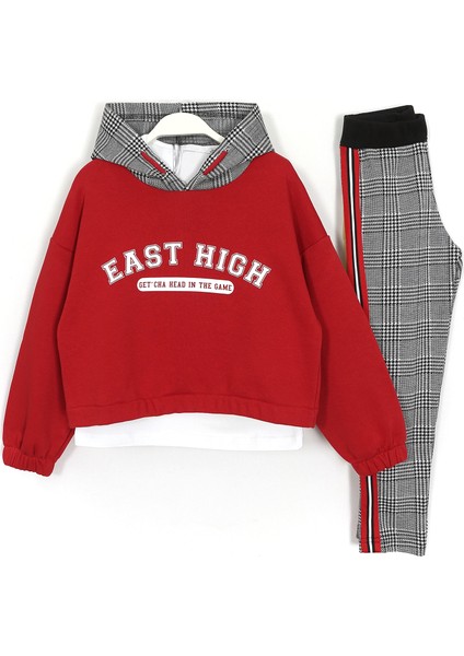 Salaş Oversize Crop Üst Beyaz Body Kısa Taytlı Kız Çocuk 3'lü Takım 001-0001980