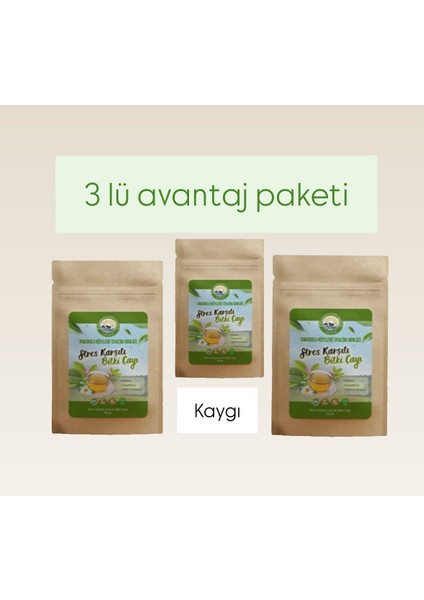 Strese Karşı Süzen Poşet Çay 3'lü Avantaj Paketi