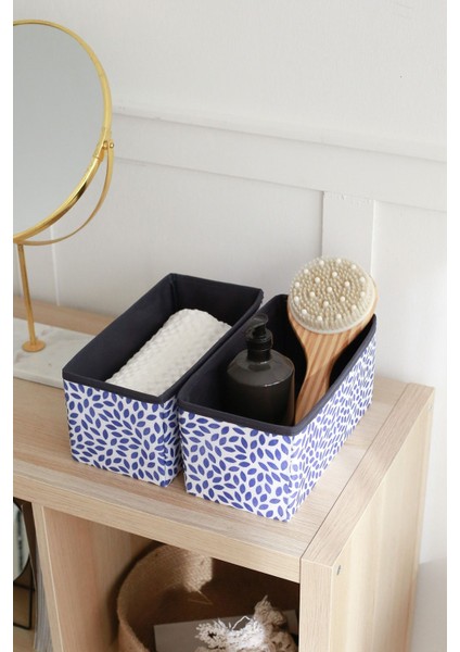 2'li Yaprak Desenli Çocuk Odası Dolap Çekmece Içi Çamaşır Düzenleyici Saklama Kutusu Organizer