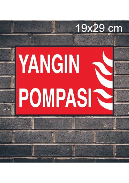 Kopya - Yangın Pompası Metal Uyarı Levhası fiyatları