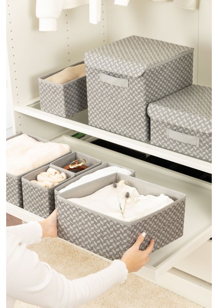 2'li Balıksırtı Desenli Çocuk Odası Dolap Çekmece Içi Çamaşır Düzenleyici Saklama Kutusu Organizer fiyatları